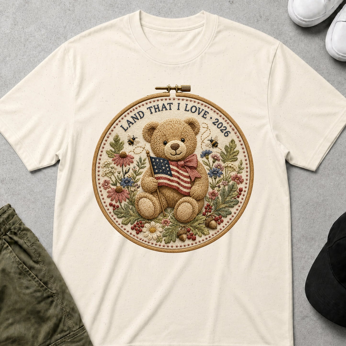 Cool Teds Teddy-Bear Land that I Love T-Shirt Natural / S