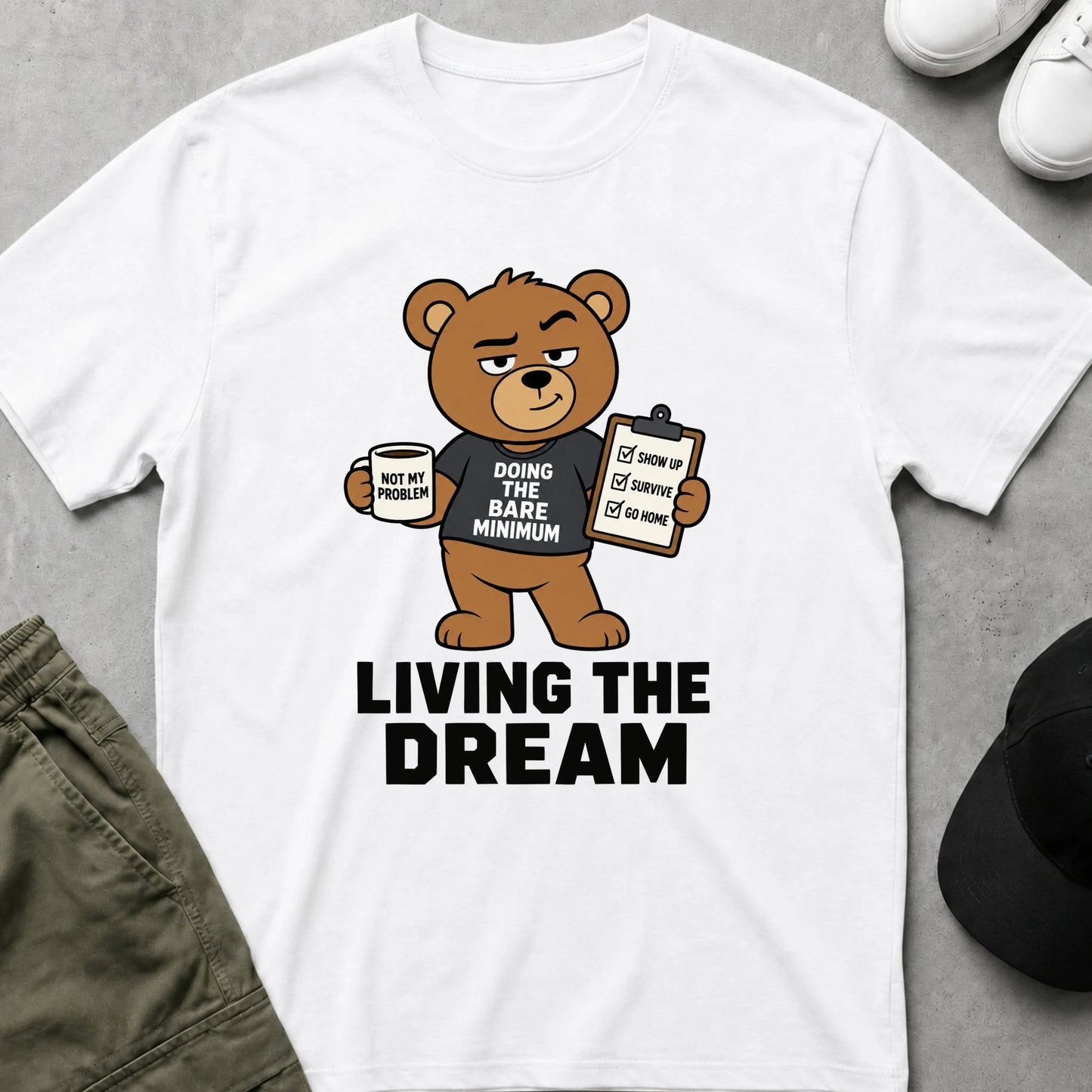 Living the Dream T-Shirt White