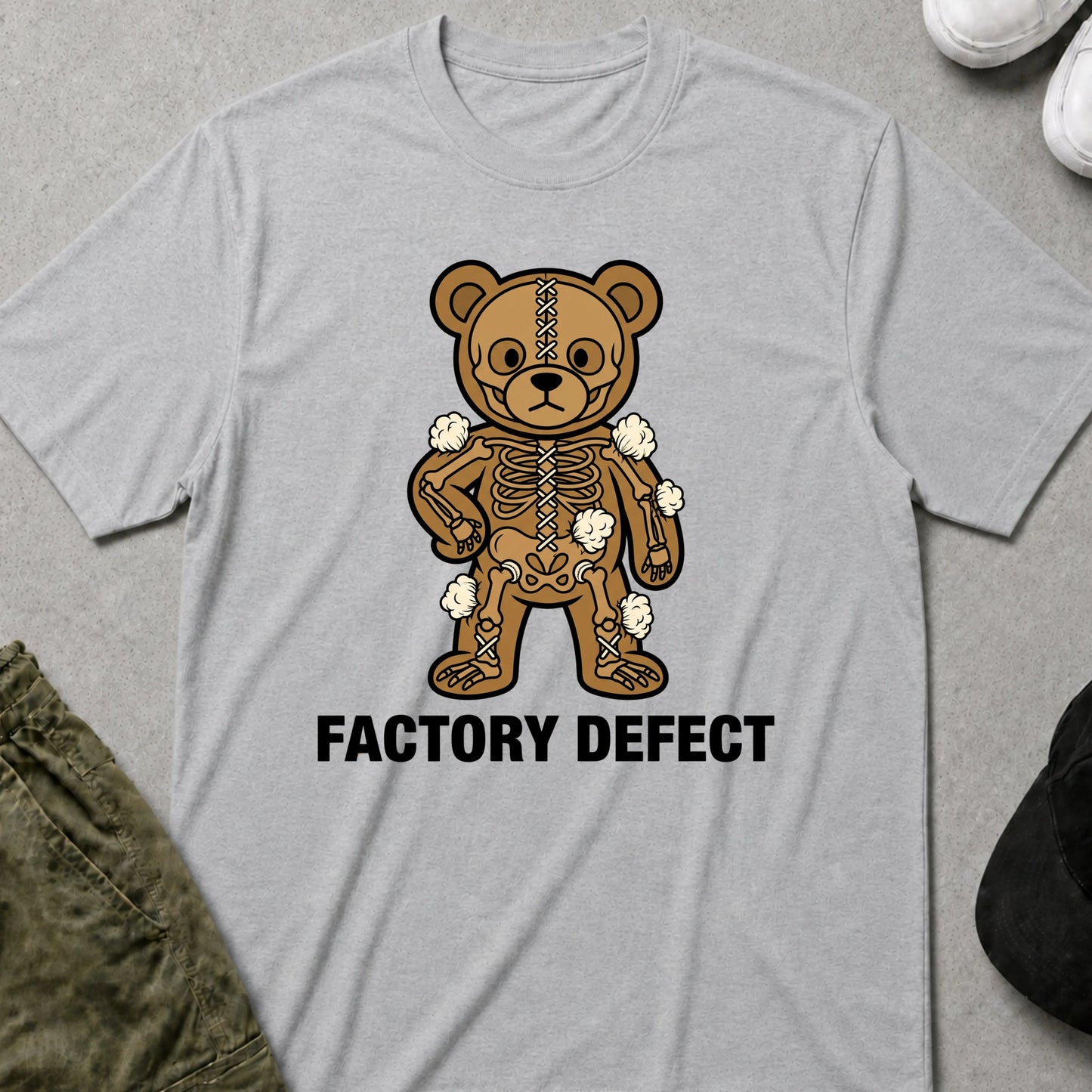 Cool Teds Teddy-Bear Lost Stuffing T-Shirt Sport Grey / S