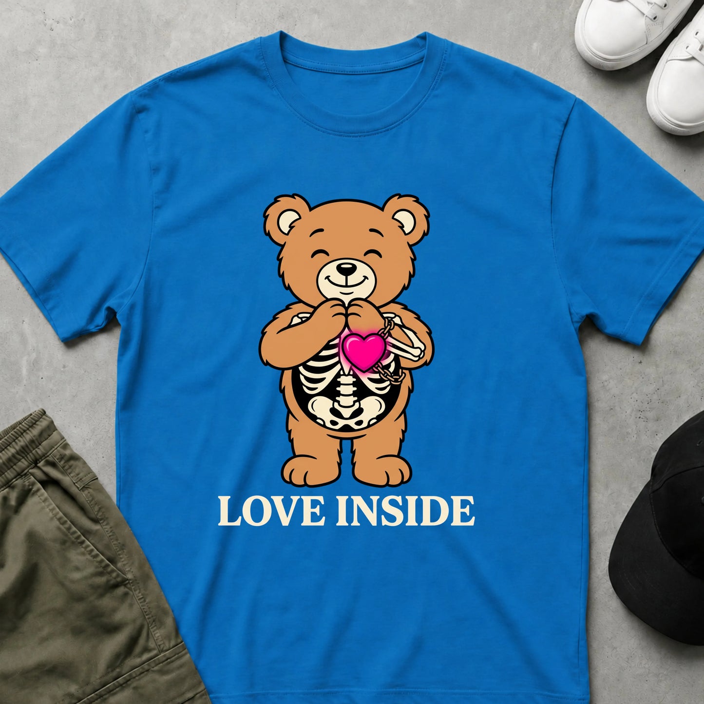 Cool Teds Teddy-Bear Love Inside T-Shirt Sapphire / S