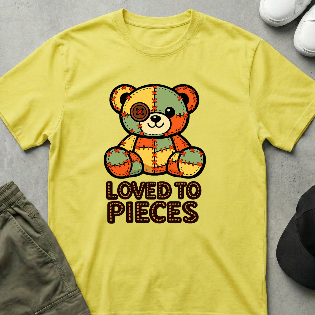 Loved to Pieces T-Shirt Cornsilk