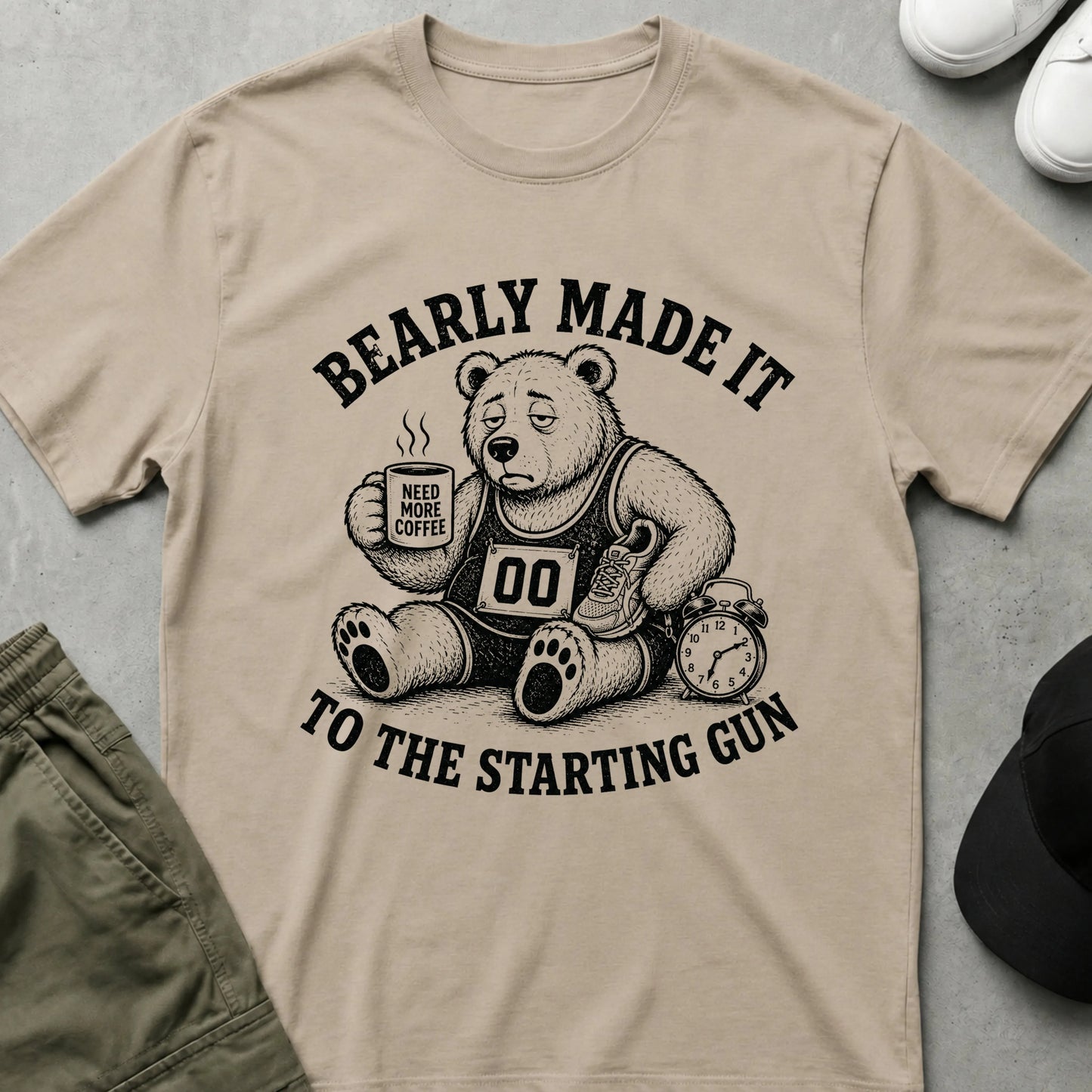 Cool Teds Teddy-Bear Marathon Magic T-Shirt Sand / S