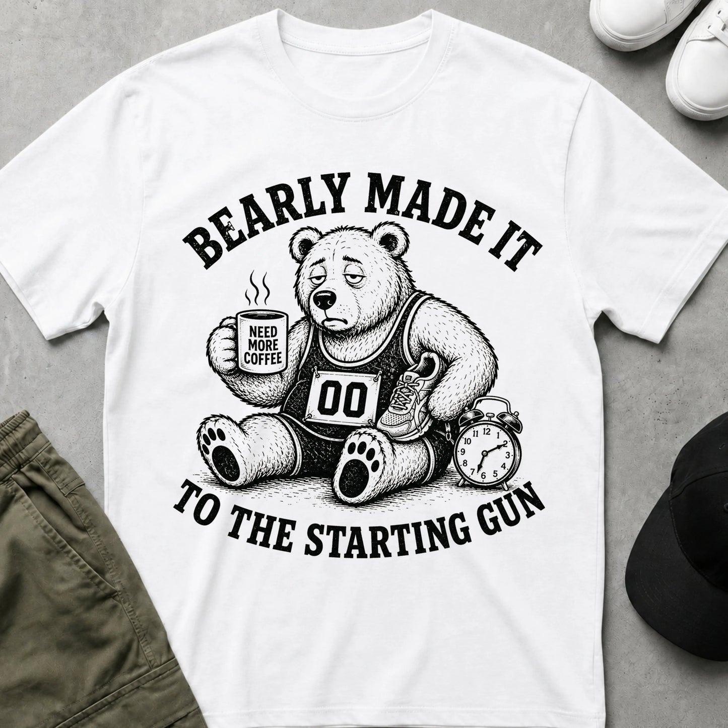 Cool Teds Teddy-Bear Marathon Magic T-Shirt White / S