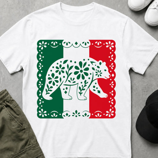 Cool Teds Teddy-Bear Mexican Lace Bear T-Shirt White / S