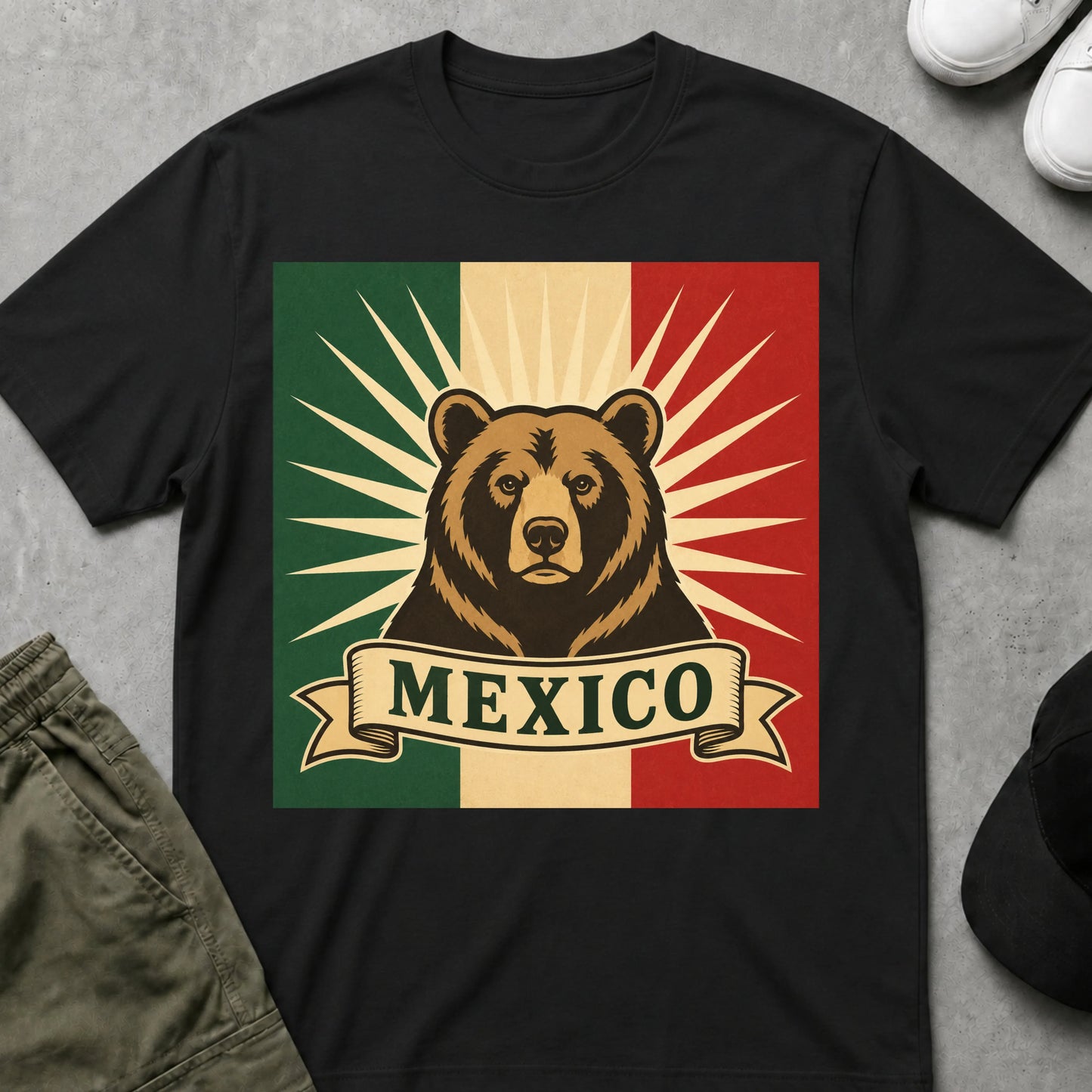 Cool Teds Teddy-Bear Mexico T-Shirt Black / S