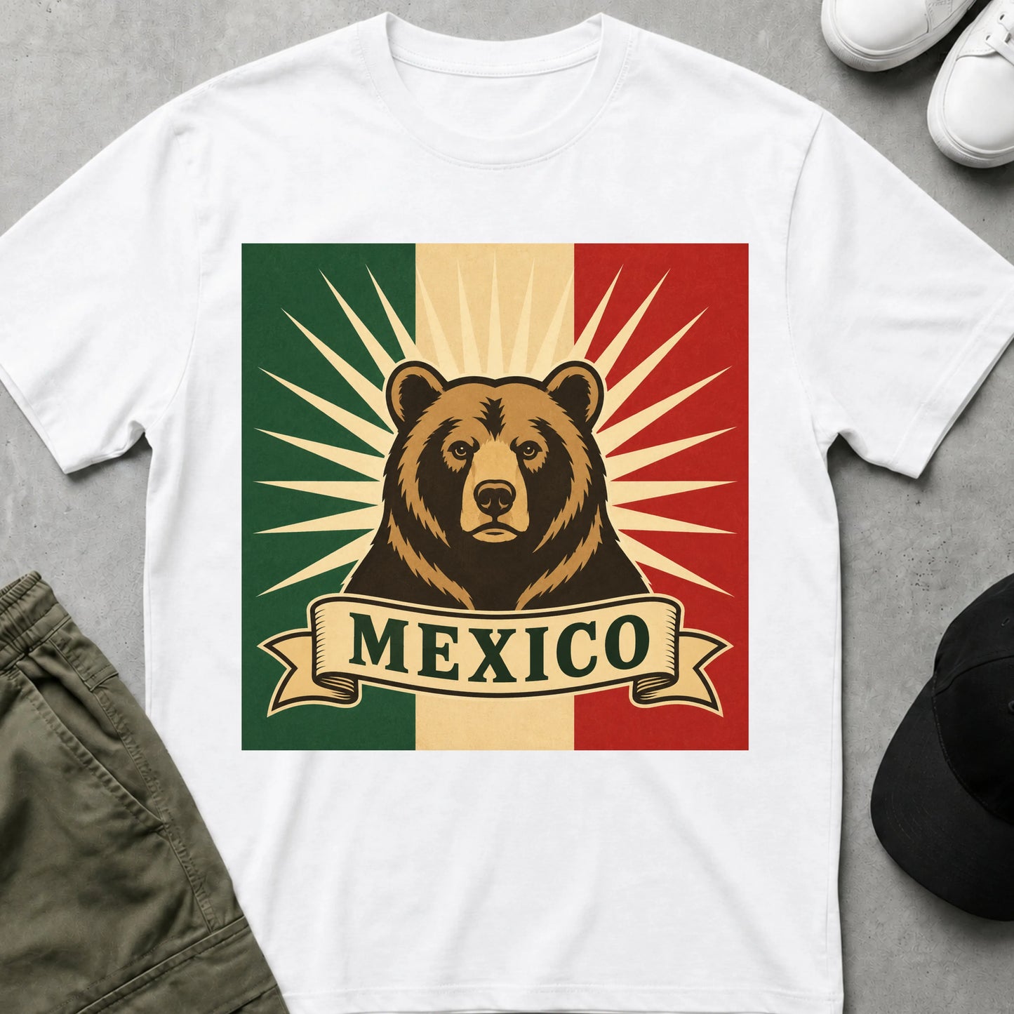 Cool Teds Teddy-Bear Mexico T-Shirt White / S