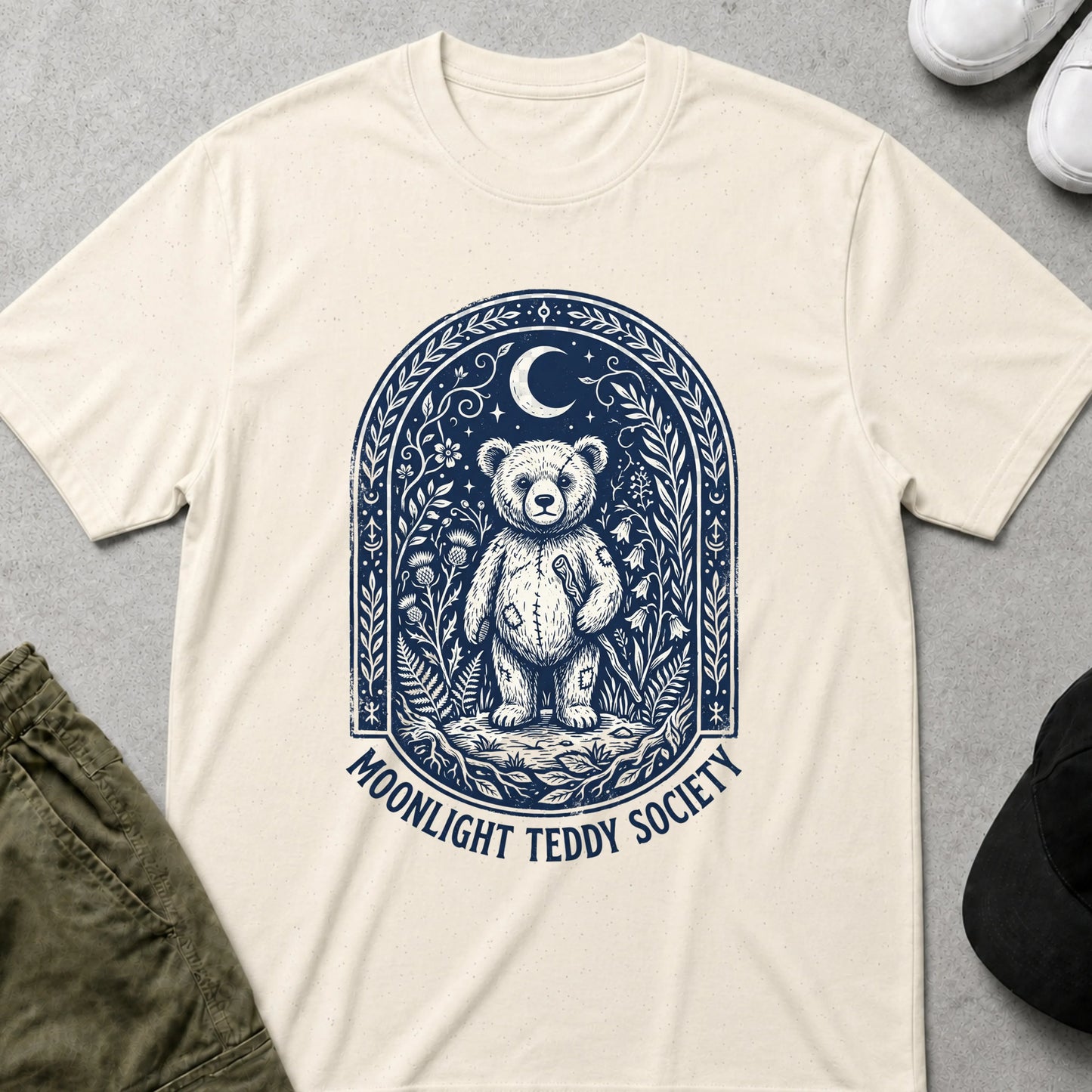 Midnight Teddy T-Shirt Natural
