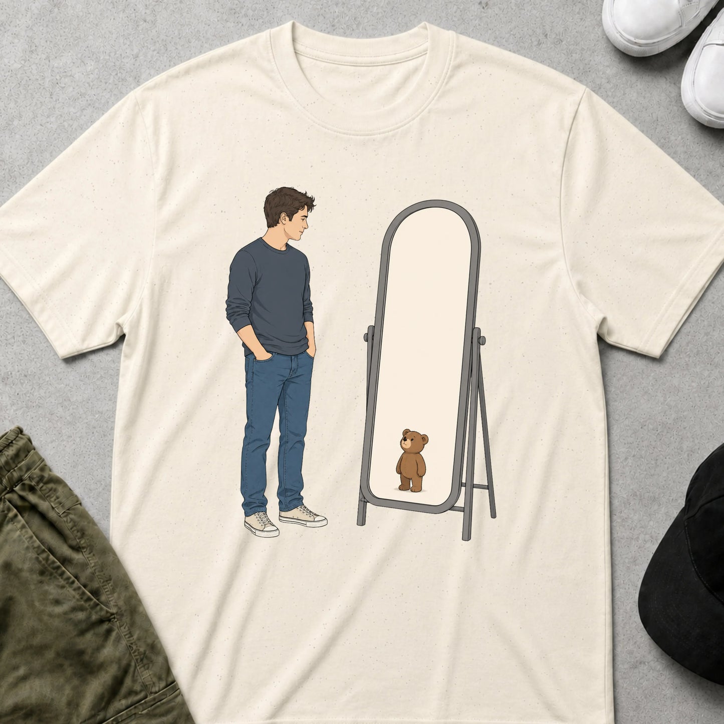 Mirror Friends T-Shirt Natural