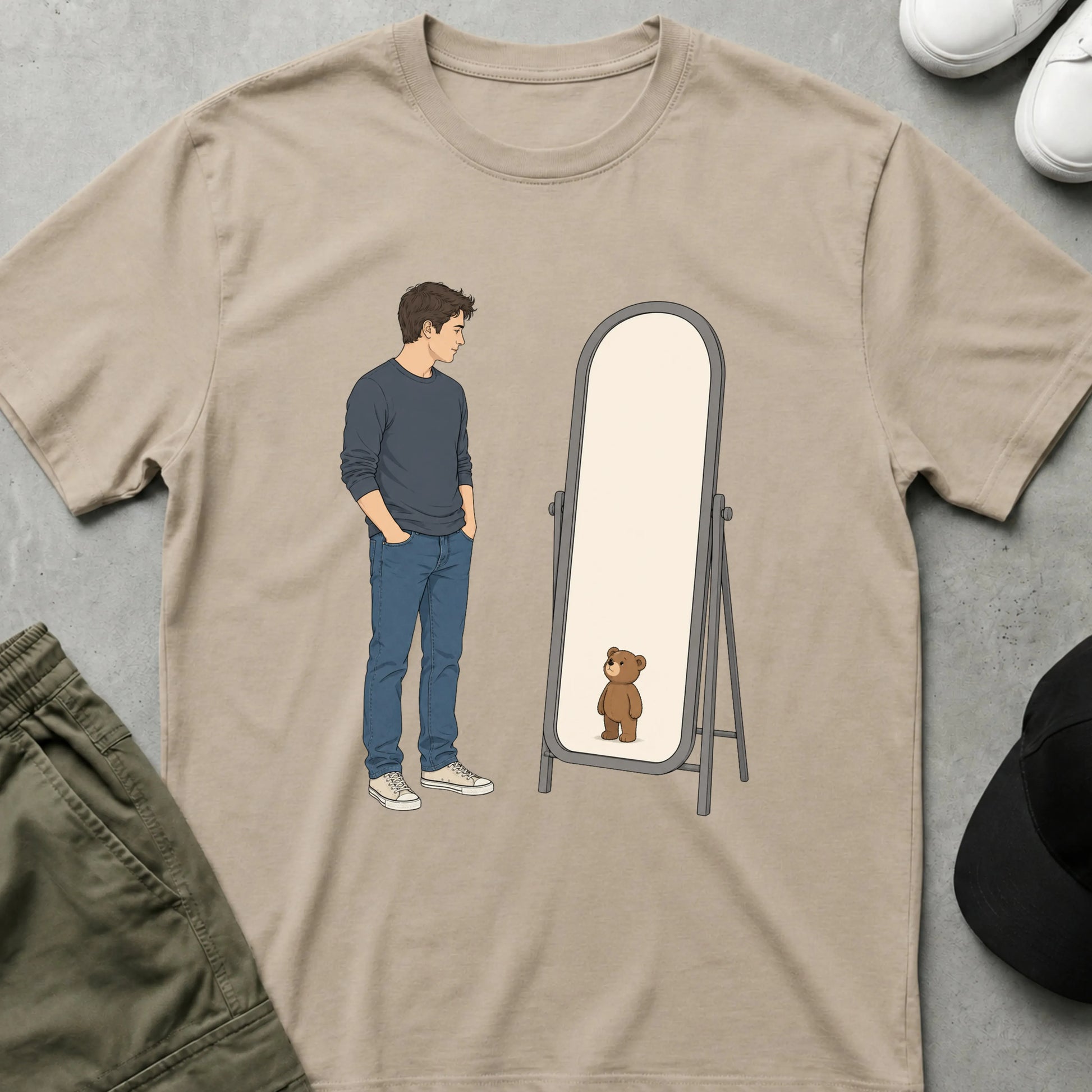 Mirror Friends T-Shirt Sand