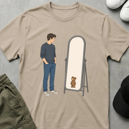 Cool Teds Teddy-Bear Mirror Friends T-Shirt Sand / S