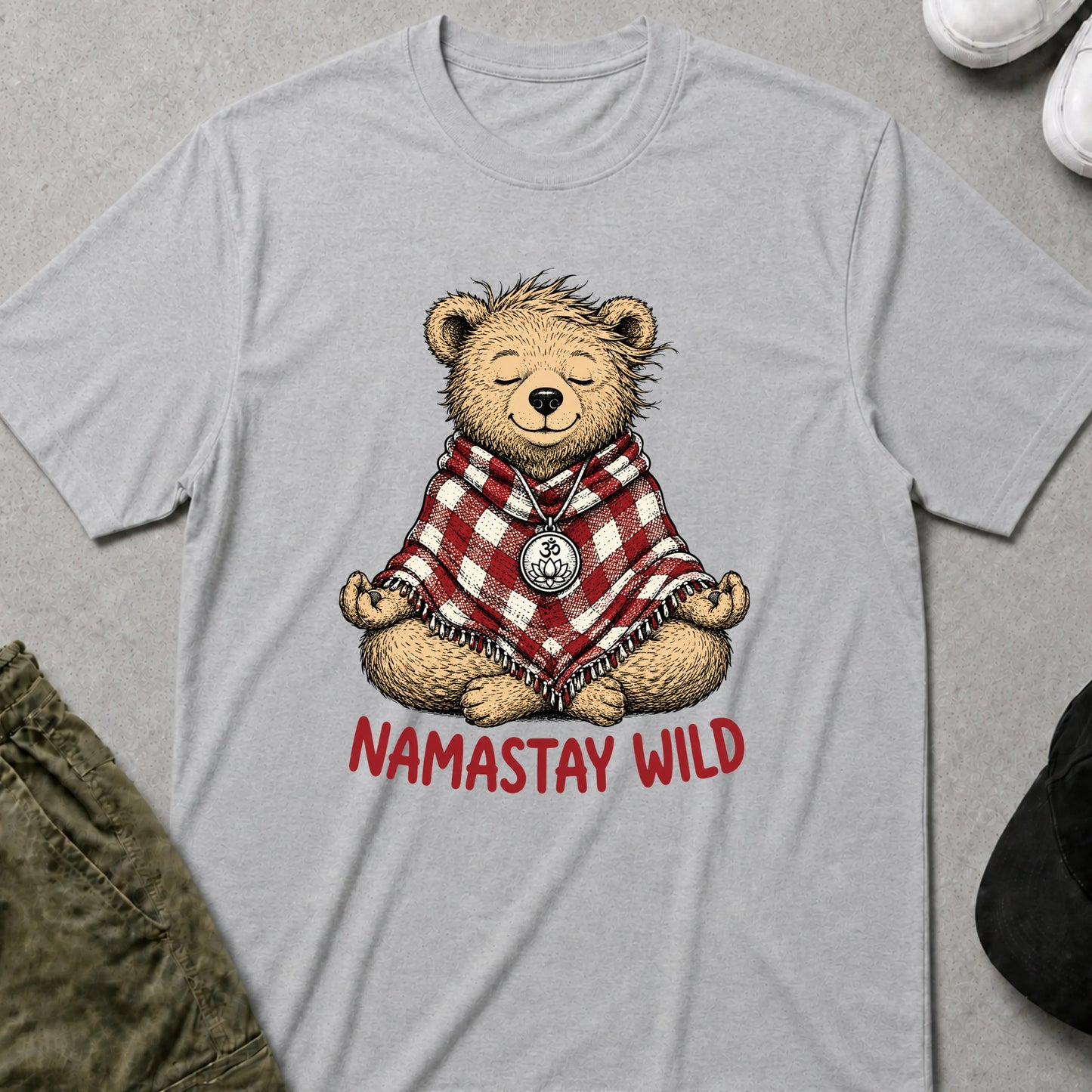Namaste Wild T-Shirt Sport Grey