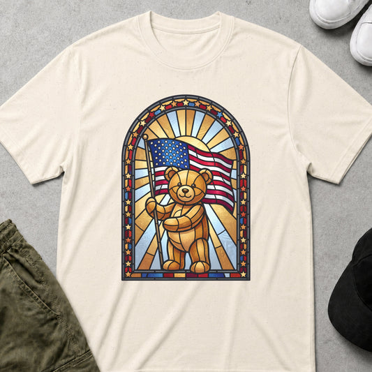 Raising The Flag T-Shirt Natural