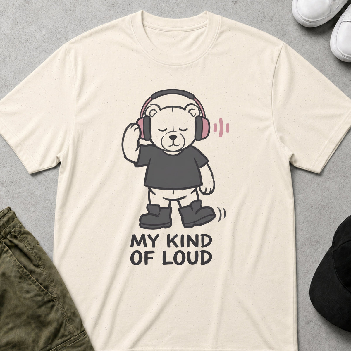 Loud Bear T-Shirt Natural