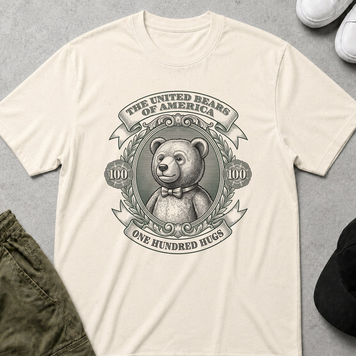 One Hundred Hugs T-Shirt Natural