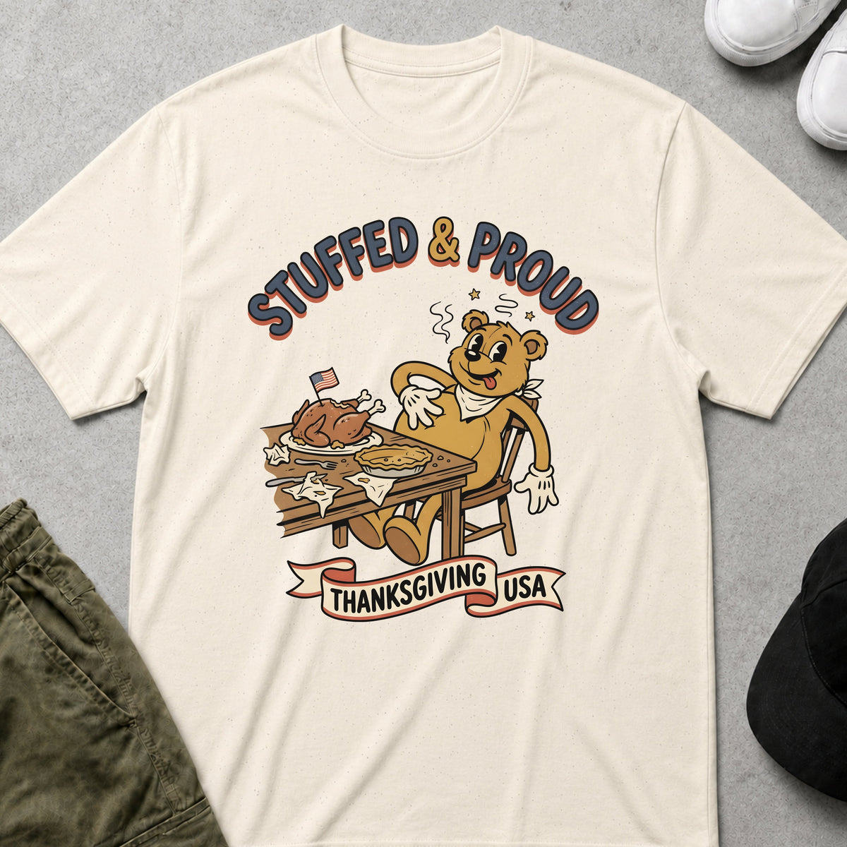 Thanksgiving Feast T-Shirt Natural