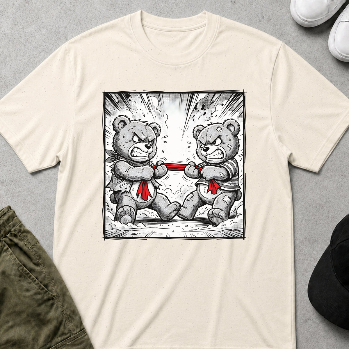 Printify Teddy-Bear Teddy Rumble T-Shirt Natural / S