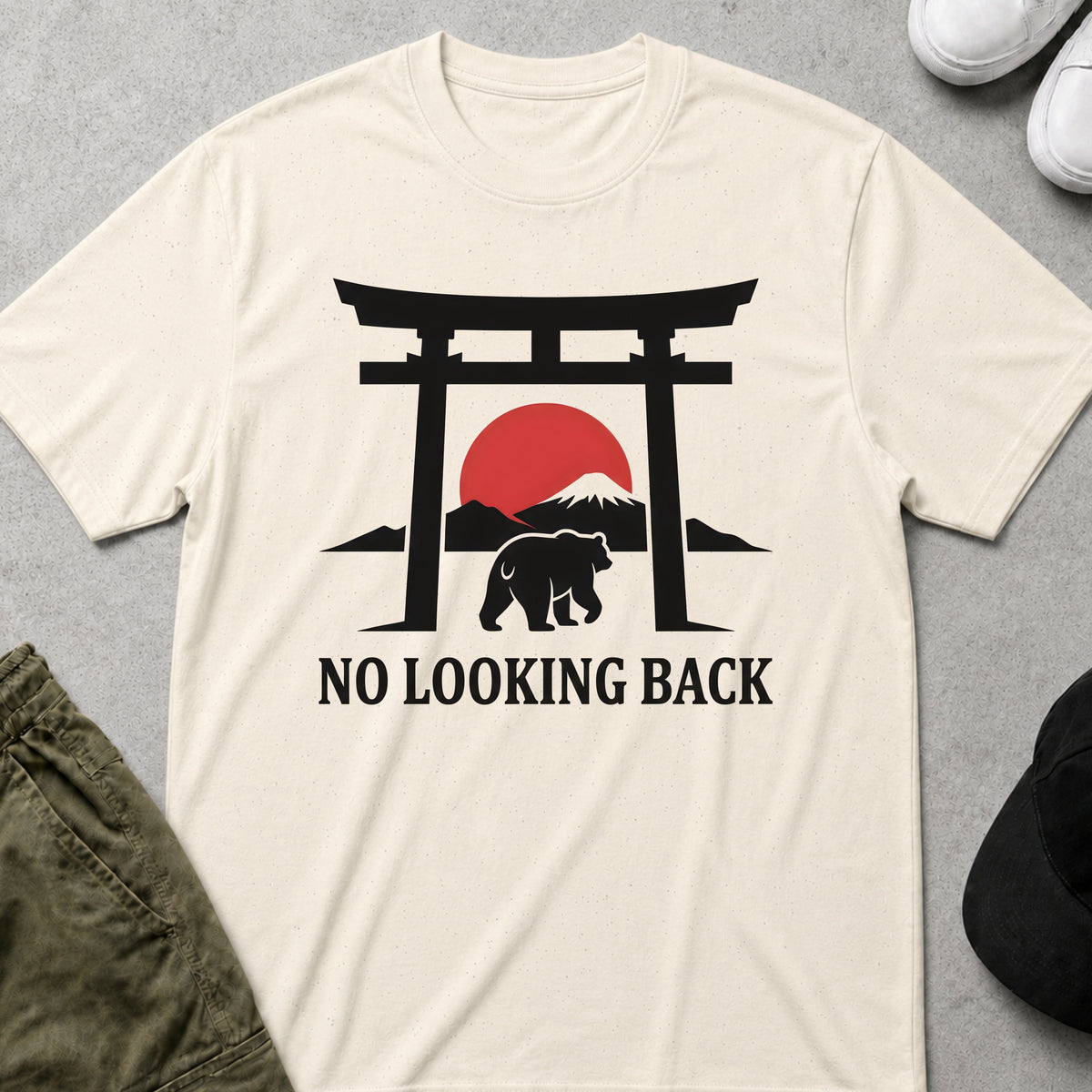 Cool Teds Teddy-Bear No Looking Back T-Shirt Natural / S