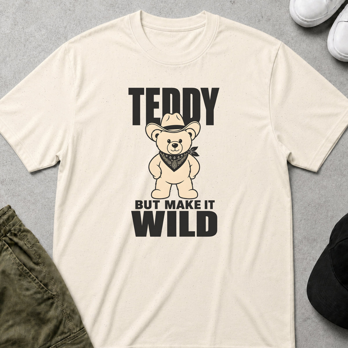 Cool Teds Teddy-Bear Teddy Wild T-Shirt Natural / S