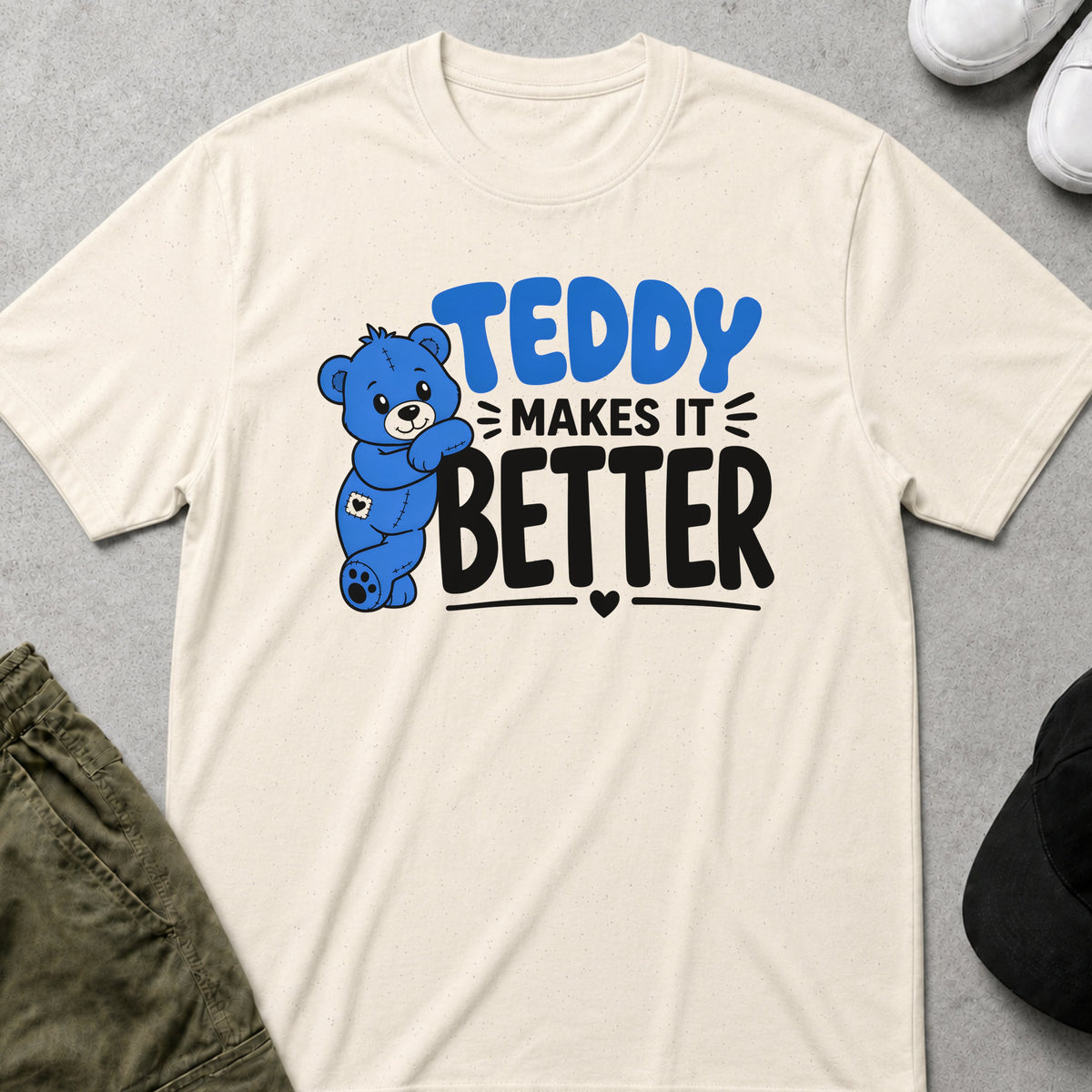 Cool Teds Teddy-Bear Bear Therapy T-Shirt Natural / S