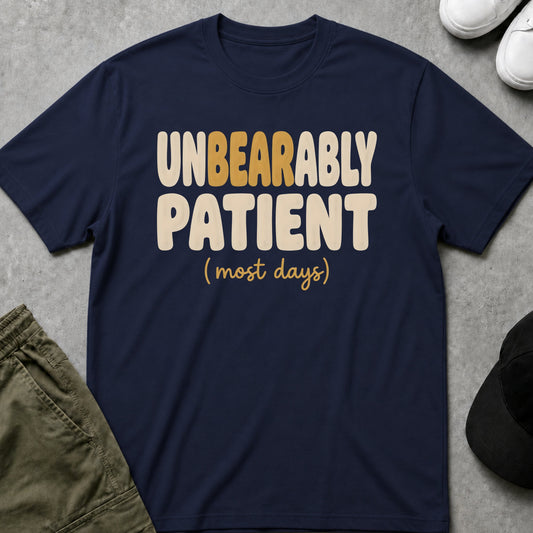 Unbearably Patient T-Shirt Navy