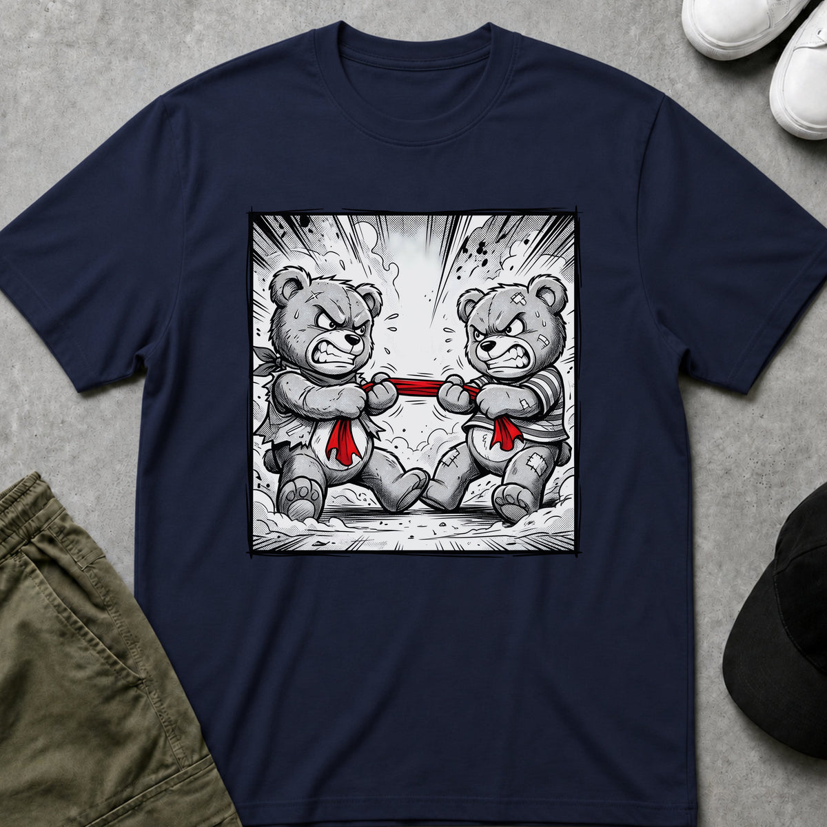 Printify Teddy-Bear Teddy Rumble T-Shirt Navy / S