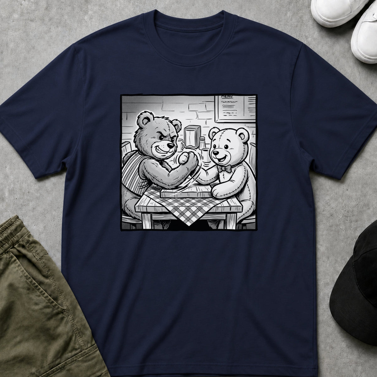Printify Teddy-Bear Bears Lunch T-Shirt Navy / S