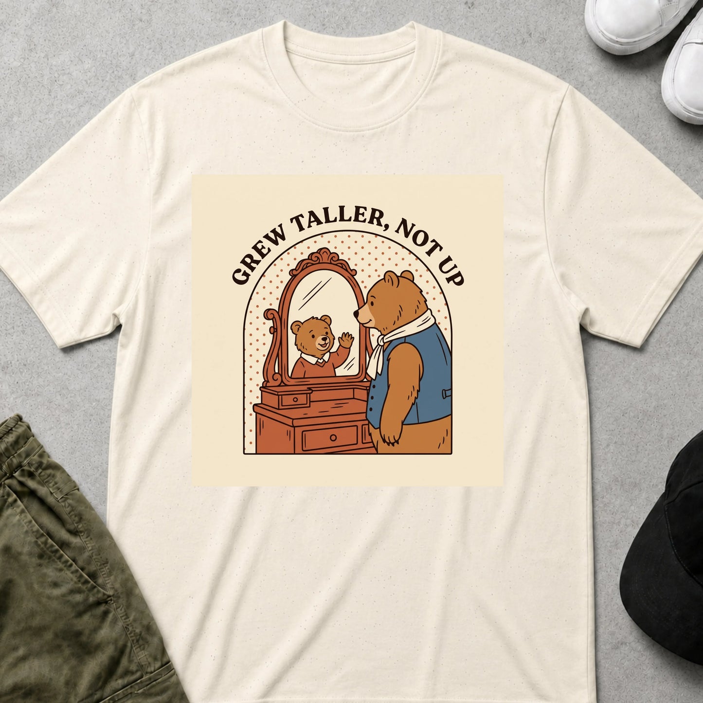 Cool Teds Teddy-Bear Never Grew Up T-Shirt Natural / S