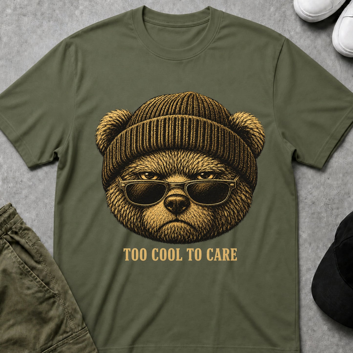 Never Too Cool T-Shirt Military Green