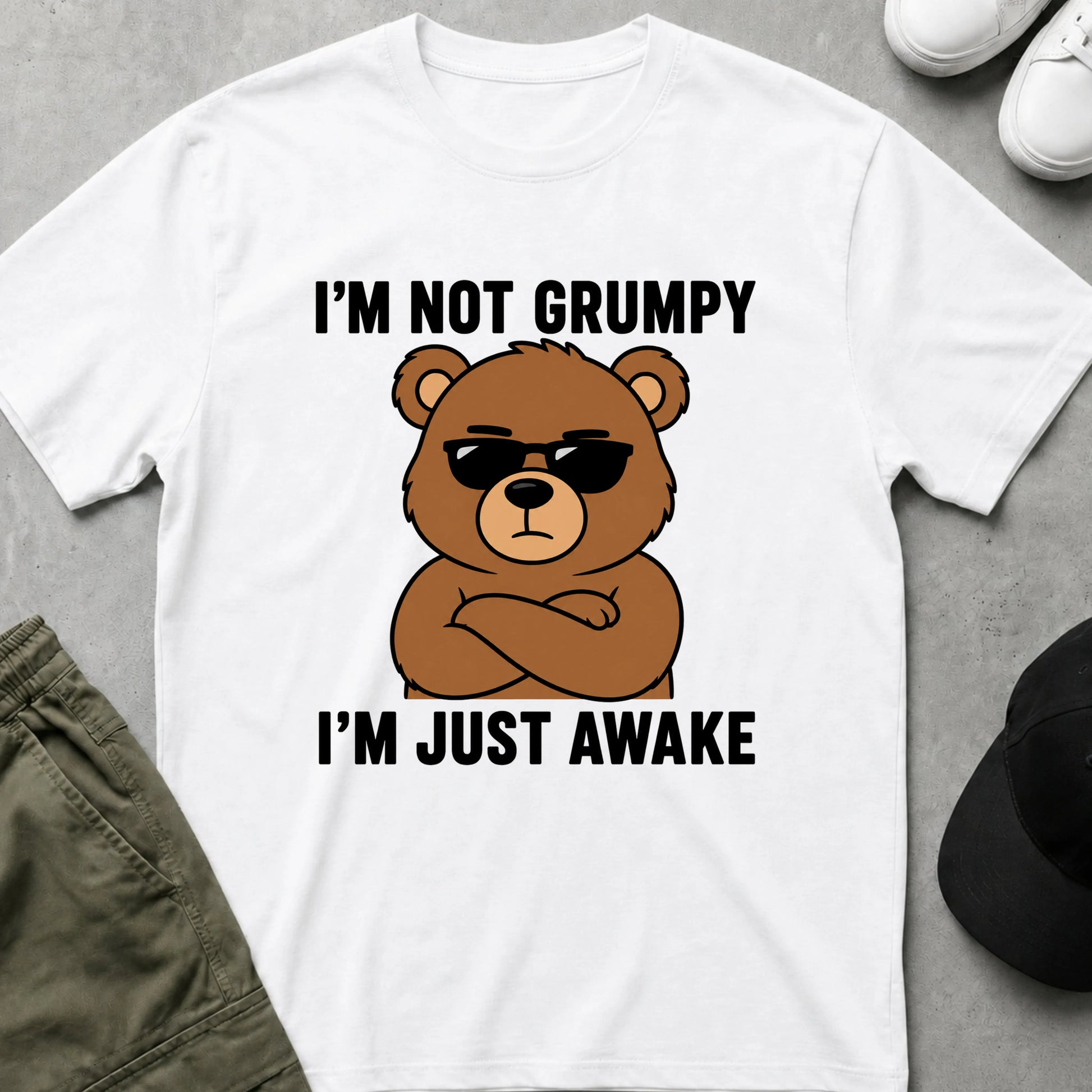 Not Grumpy T-Shirt White