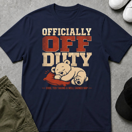 Cool Teds Teddy-Bear Off Duty T-Shirt Navy / S