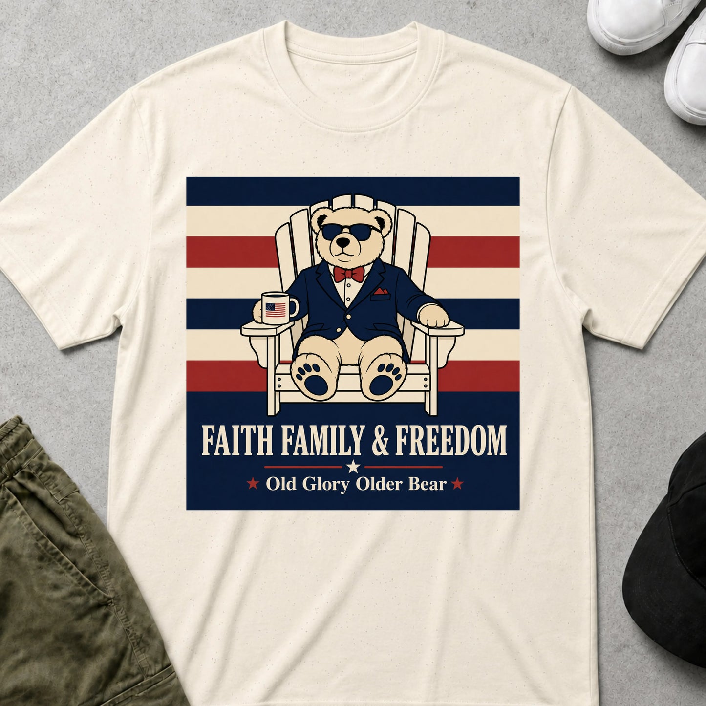 Old Glory T-Shirt Natural