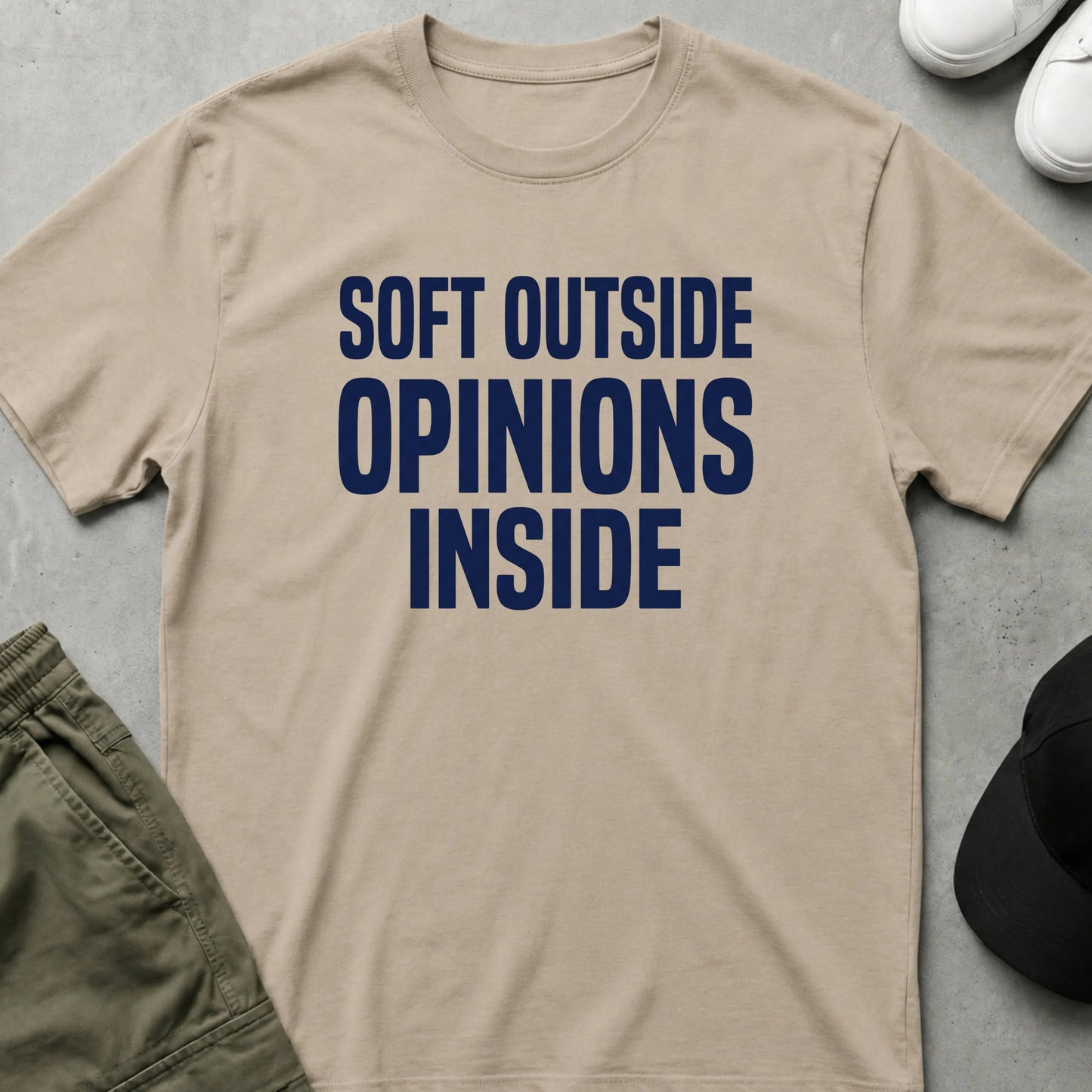 Opinions Available T-Shirt Sand