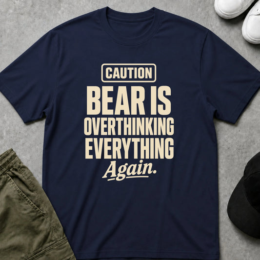 Overthinking Again T-Shirt Navy