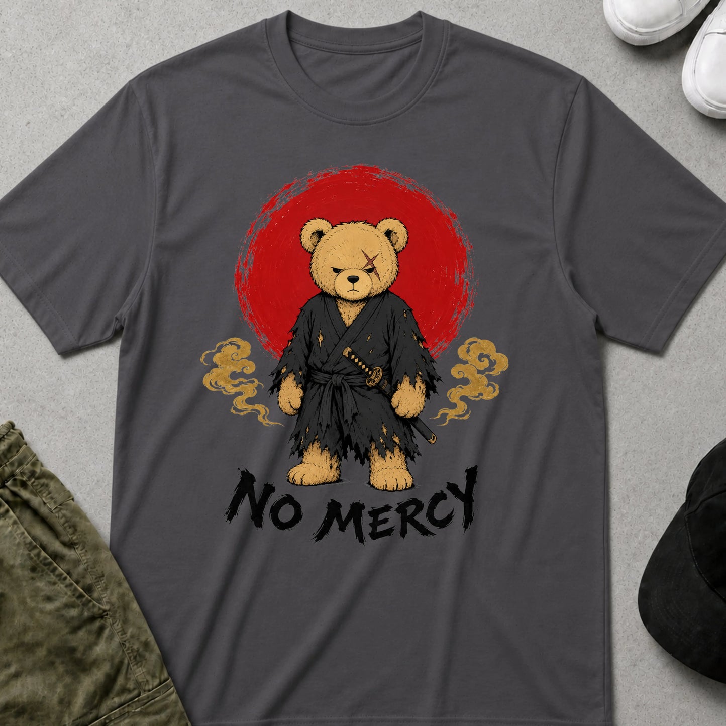 Cool Teds Teddy-Bear Play to Win T-Shirt Charcoal / S