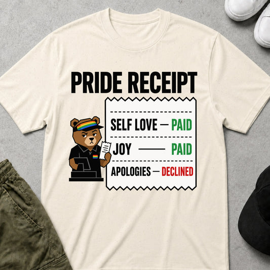 Cool Teds Teddy-Bear Pride Receipt T-Shirt Natural / S