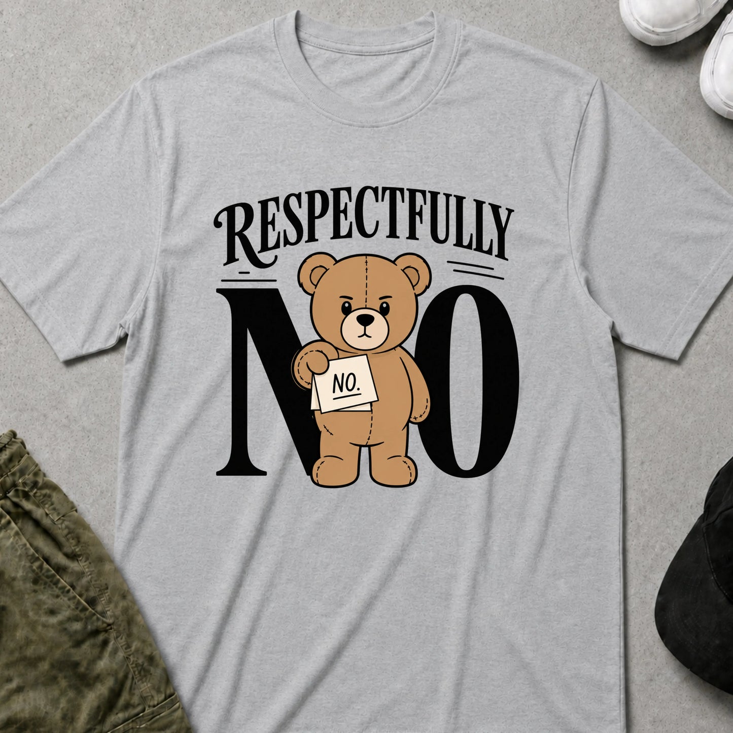 Respectfully T-Shirt Sport Grey