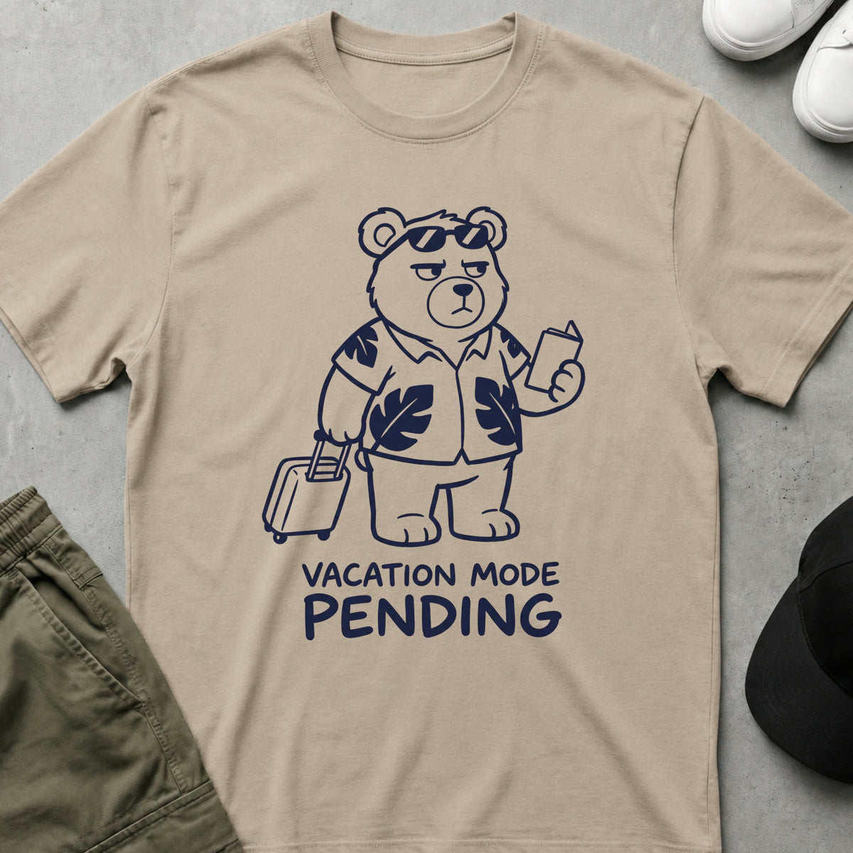 Vacation Mode Pending T-Shirt Sand