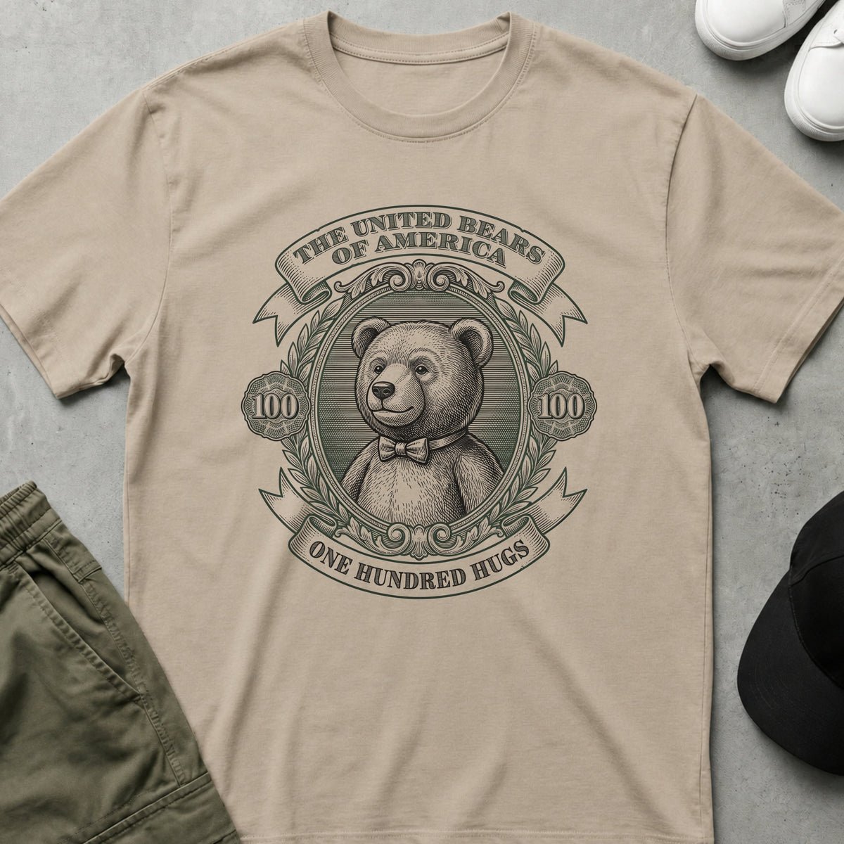 One Hundred Hugs T-Shirt Sand