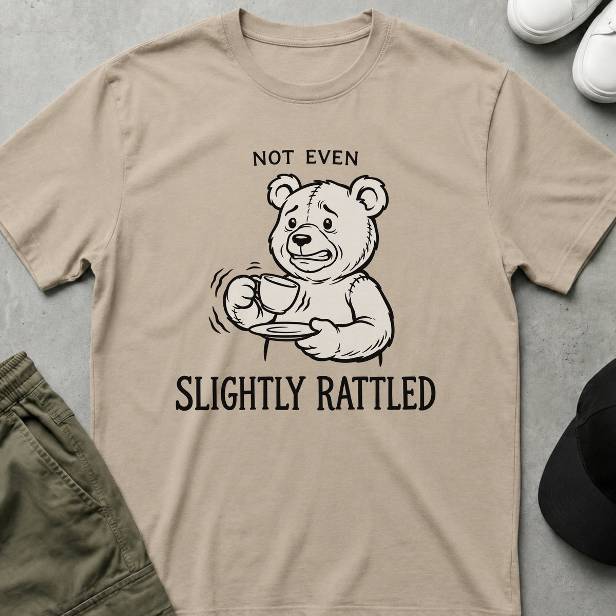 Slightly Rattled T-Shirt Sand