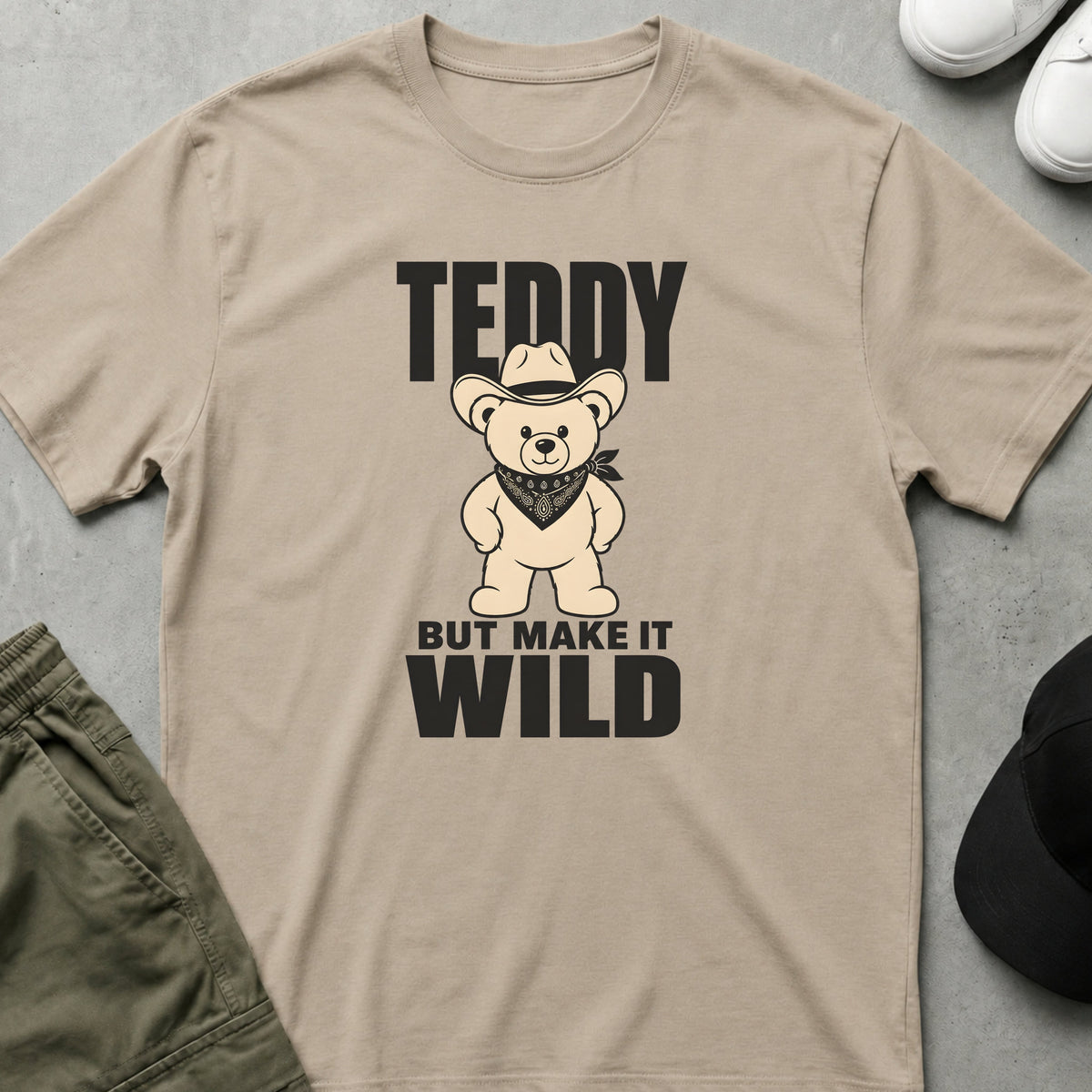 Cool Teds Teddy-Bear Teddy Wild T-Shirt Sand / S