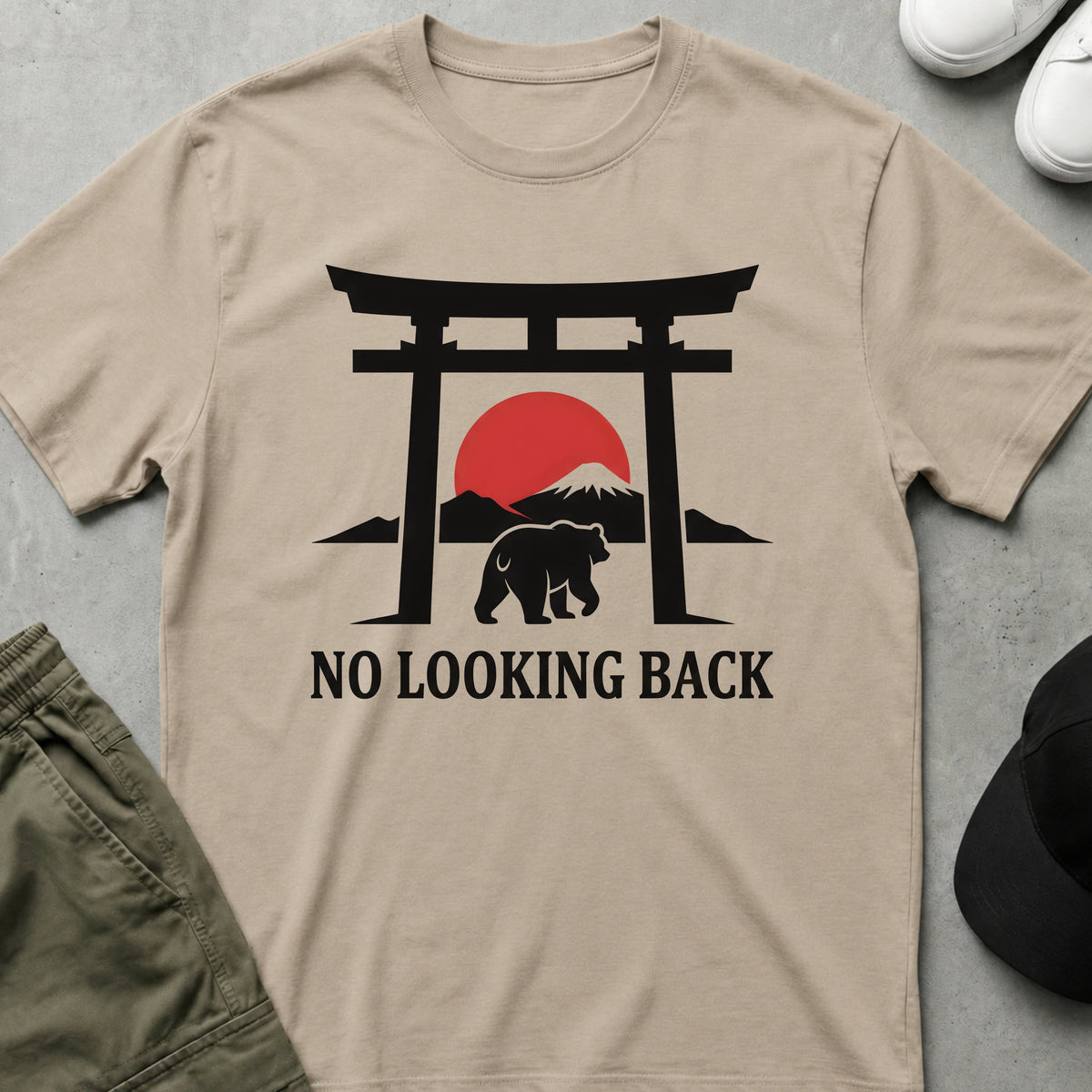Cool Teds Teddy-Bear No Looking Back T-Shirt Sand / S