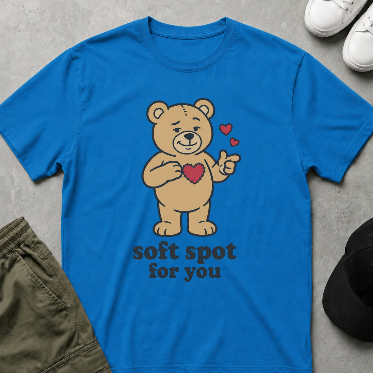 Teddy's Heart T-Shirt Sapphire