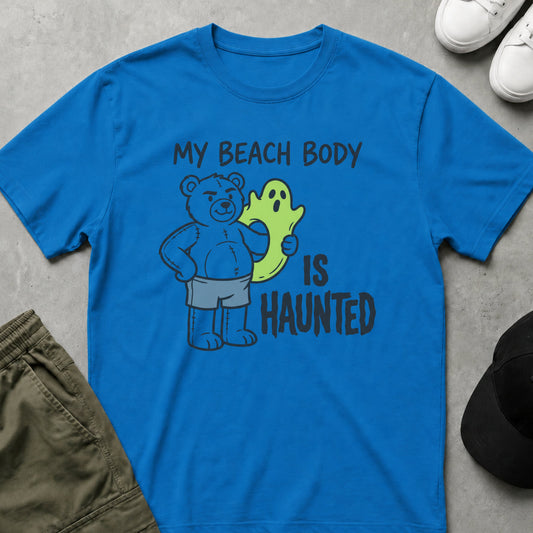 Haunted Beach Body T-Shirt Sapphire