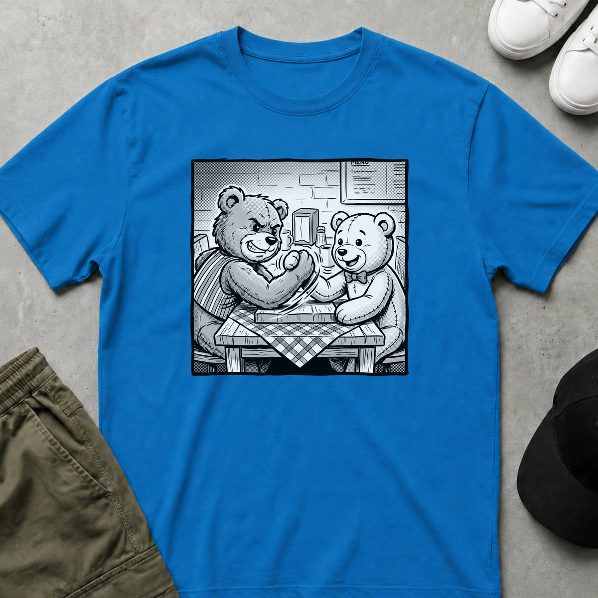 Printify Teddy-Bear Bears Lunch T-Shirt Sapphire / S
