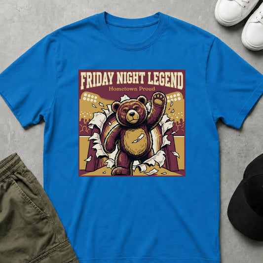Printify Teddy-Bear Friday Night Legend T-Shirt Sapphire / S