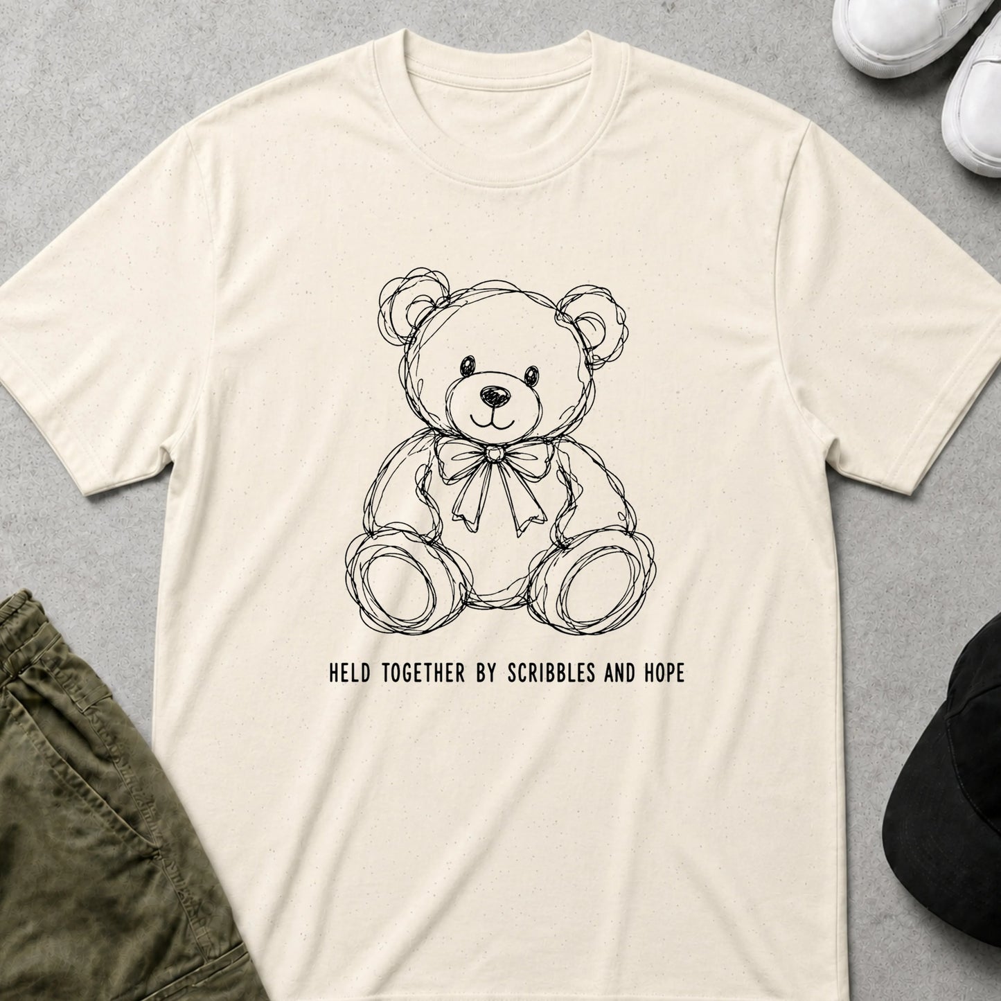 Scribbles & Hope T-Shirt Natural