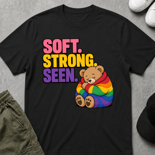 Cool Teds Teddy-Bear Seen T-Shirt Black / S