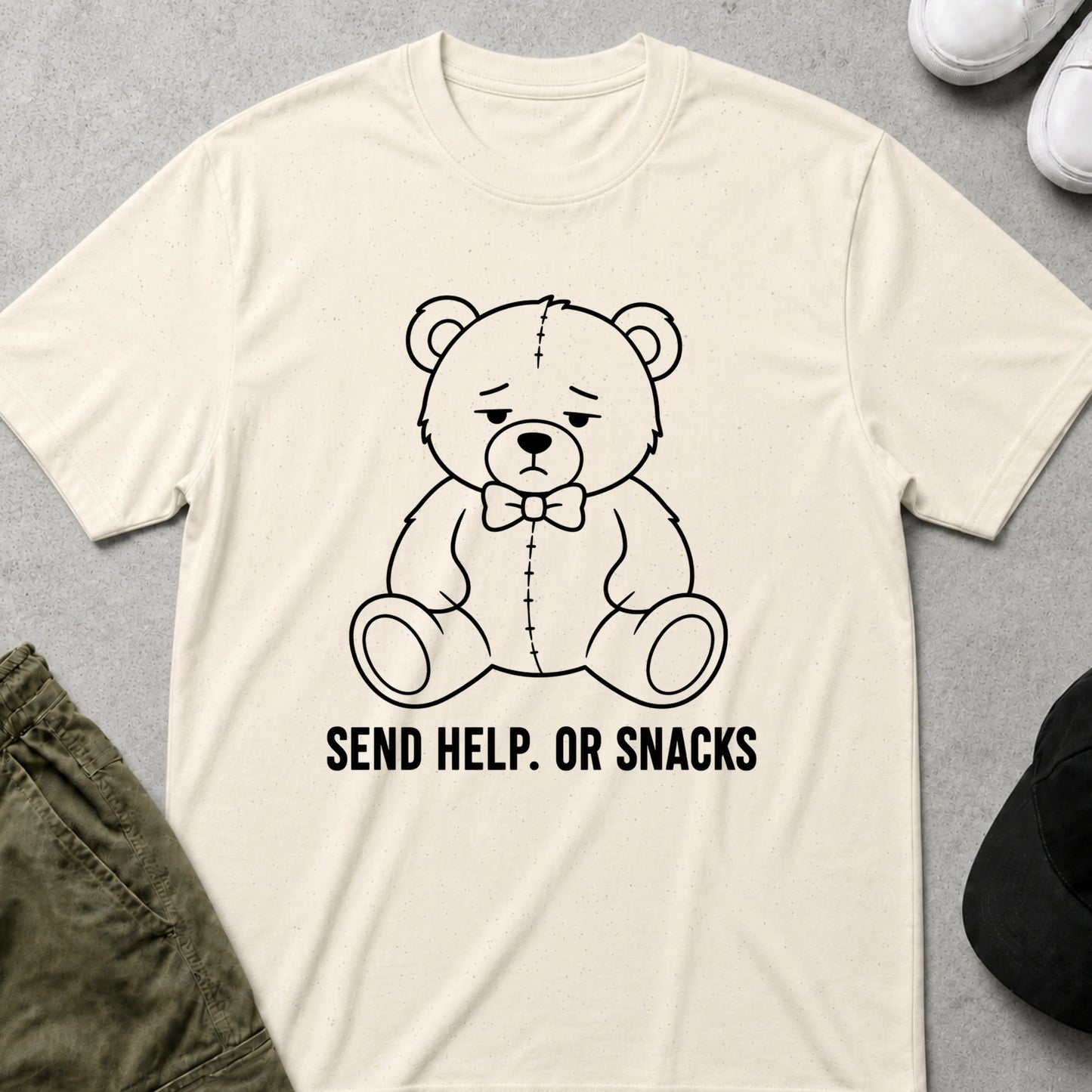 Send Help T-Shirt Natural