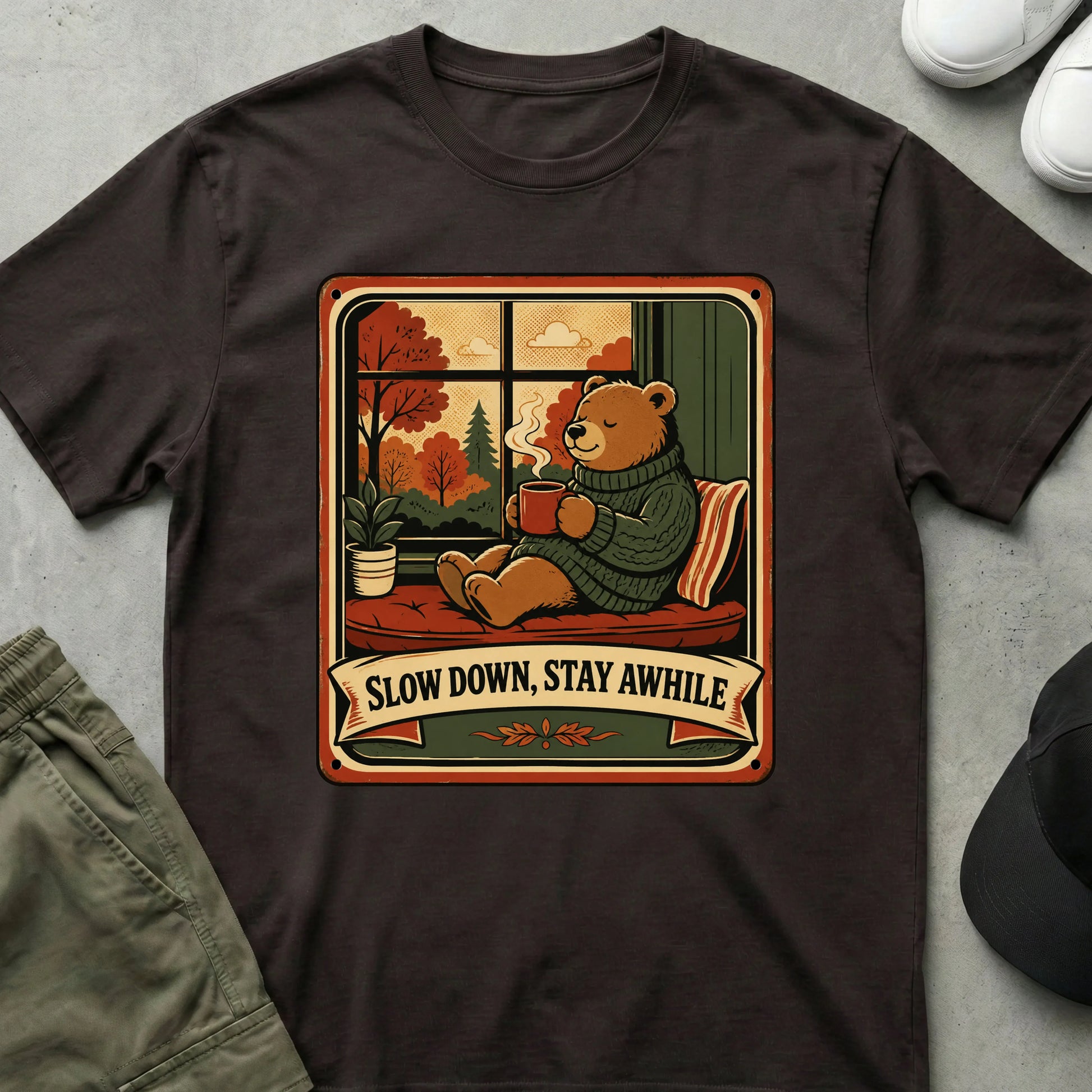Slow Down T-Shirt Dark Chocolate