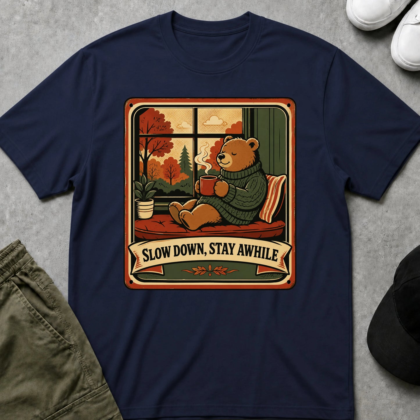 Slow Down T-Shirt Navy